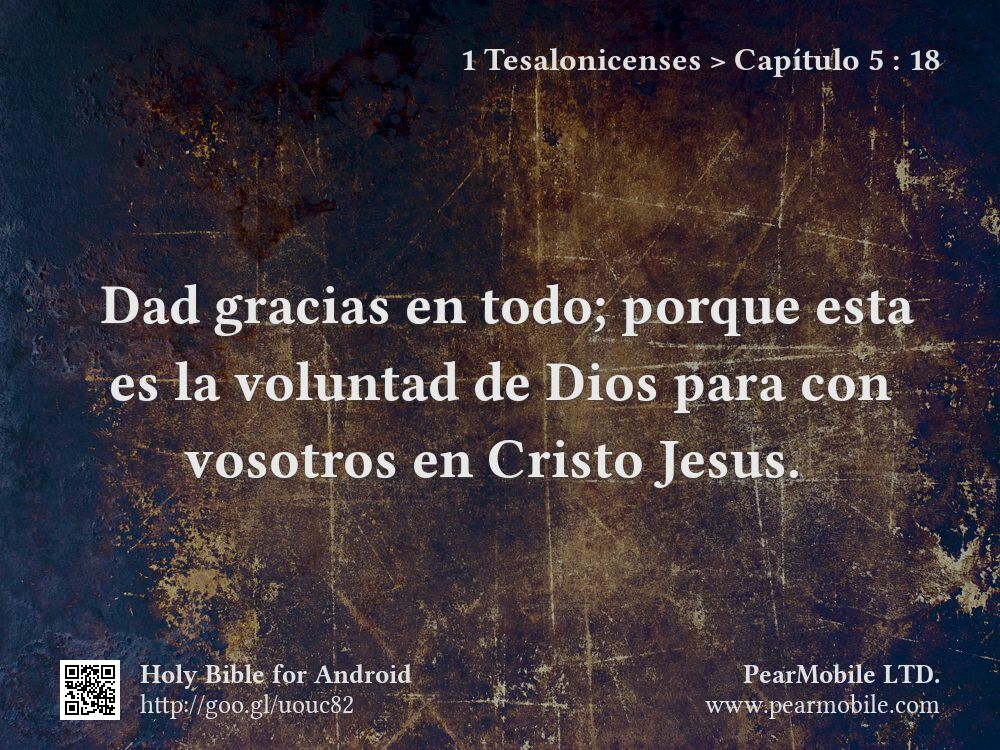 1 Tesalonicenses, Capítulo 5:18